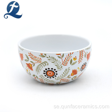 Anpassade tryckta kinesiska mönster keramiska skålar